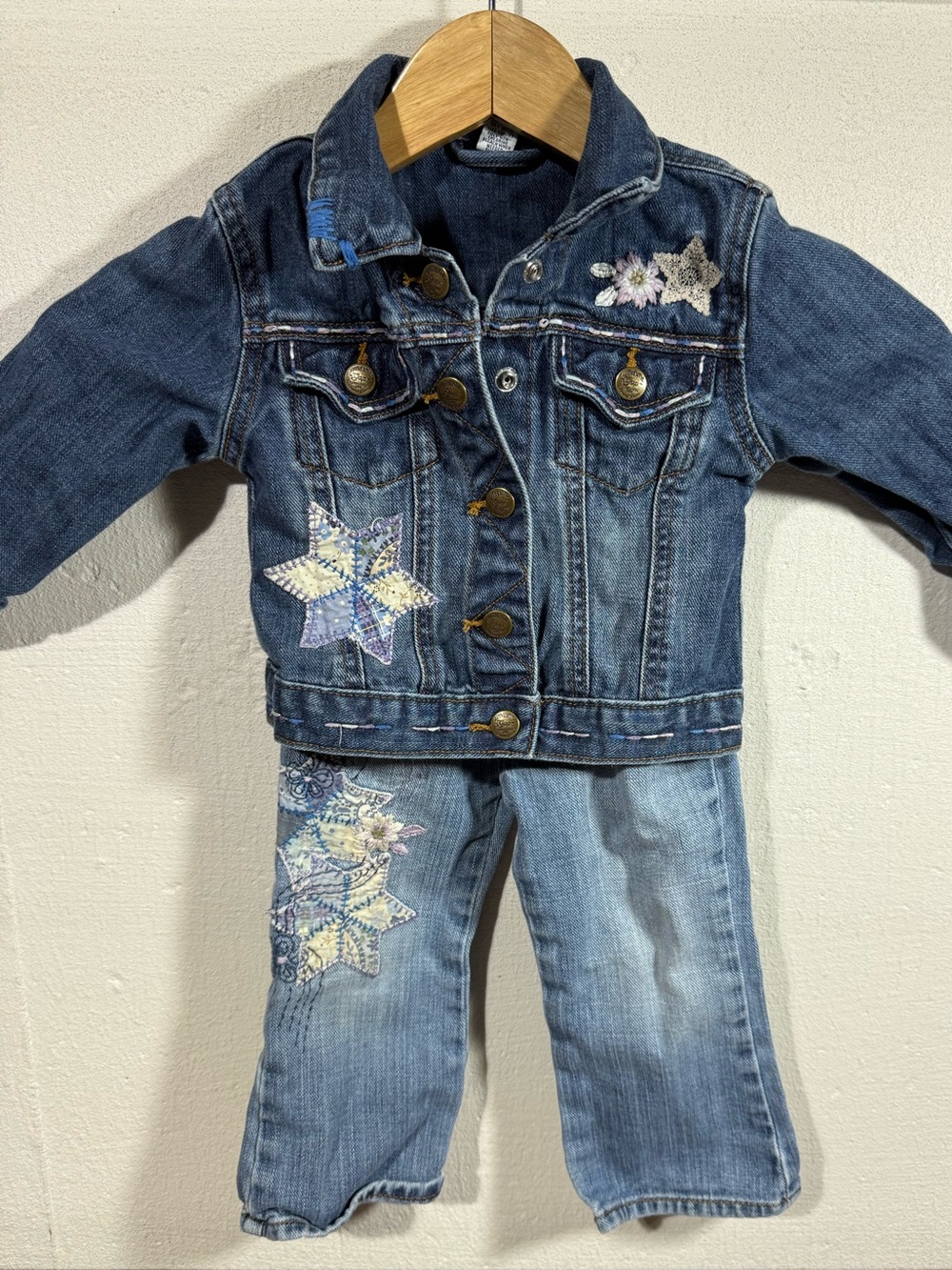 Baby Gap Girls Jeans And Jacket Set 2T